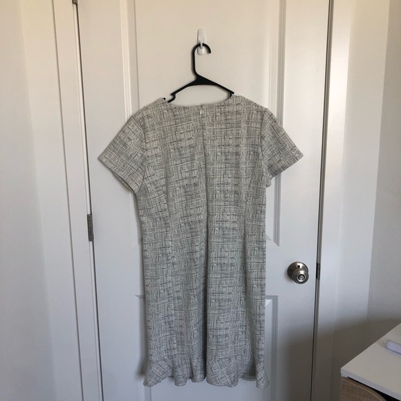 Ann Taylor Short Sleeve Midi Tweed Dress - Picture 4 of 4